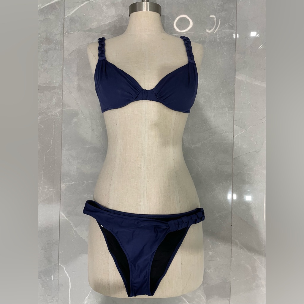 La Perla Dark Blue Two Pieces Bikini Eu Size 40 Us Size 4